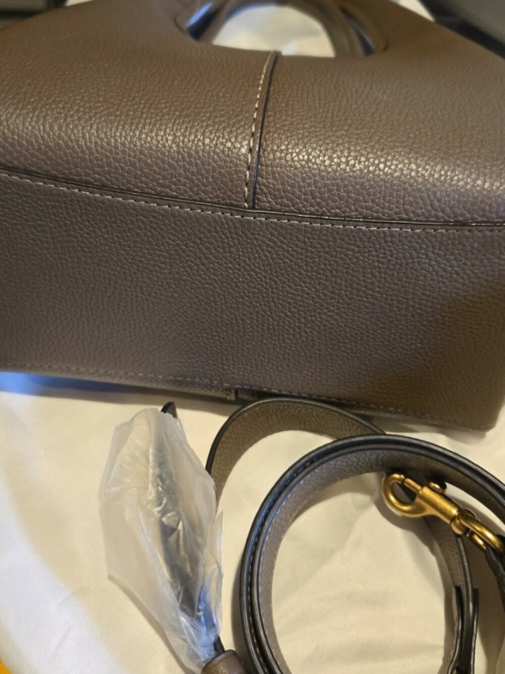 Nwt Coach Lana 23 Pebble leather, color: dark stone - Picture 9 of 11